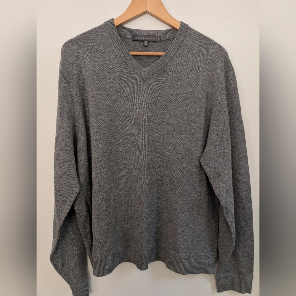 Robert Barakett Men's Charcoal Crewneck Sweater